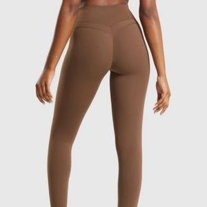 Gymshark x Whitney Simmons V3 High Rise Leggings in Dandelion Brown Size Small